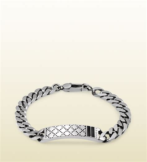 gucci men's bracelet|gucci silver bracelet for men.